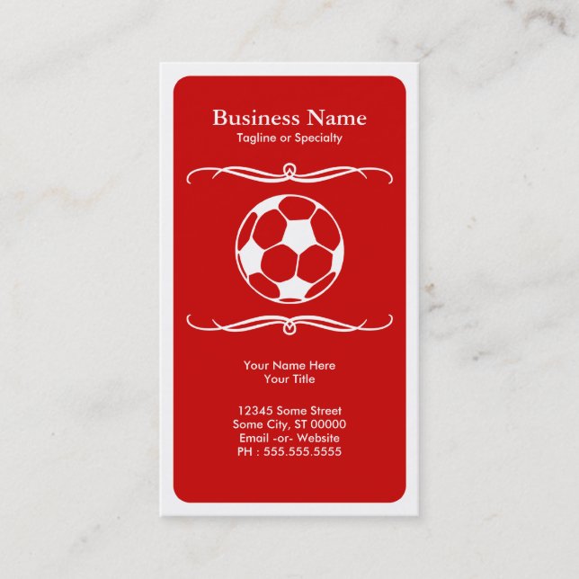Carte De Visite le football de mod (Devant)