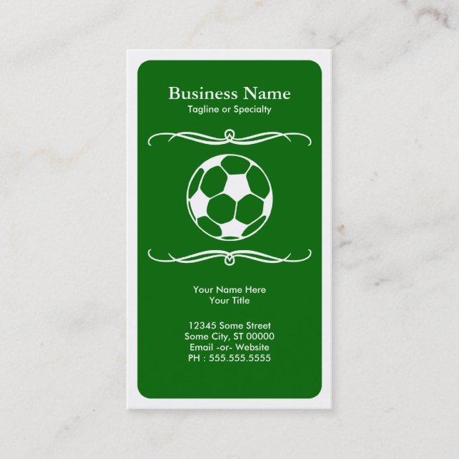 Carte De Visite le football de mod (Devant)