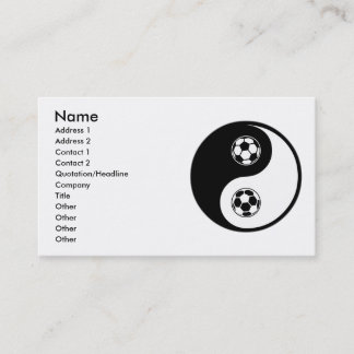 Carte De Visite Le football de Yin Yang