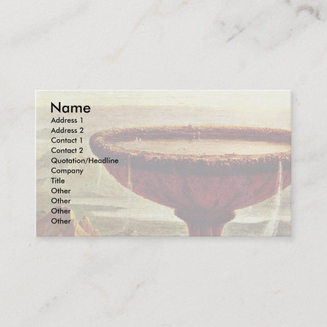 Carte De Visite Le Goblet Du Titan. Par Cole Thomas (Meilleure Qua (Devant)