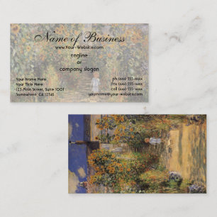 Carte De Visite Le Jardin de l'artiste à Vetheuil par Claude Monet