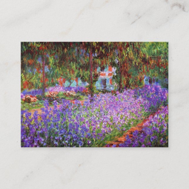 Carte De Visite Le jardin de l'artiste chez Giverny par Monet (Devant)