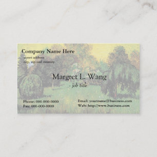 Carte De Visite Le jardin du poète par Vincent van Gogh.