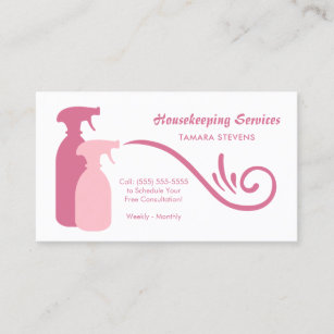 Cartes De Visite Femme Menage Zazzle Fr