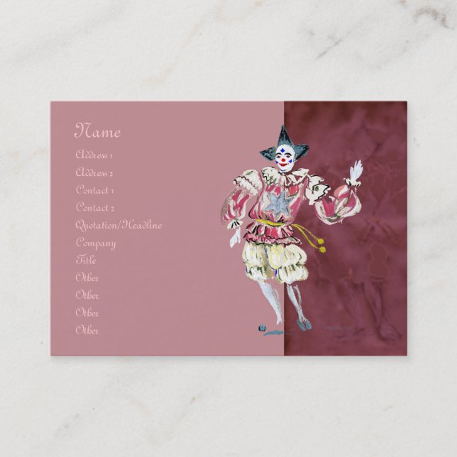 Carte De Visite Le joker dans le paquet potelé (Devant)