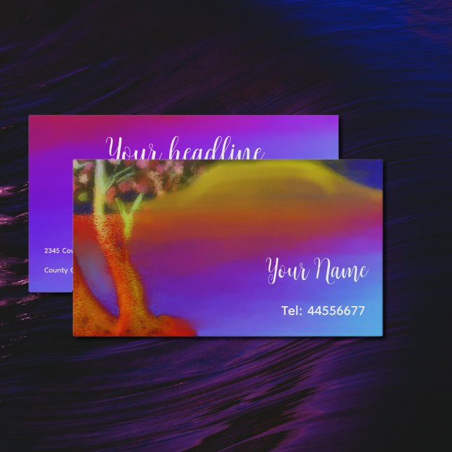 Carte De Visite Le lac Balaton de nuit (Créateur téléchargé)