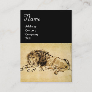 CARTE DE VISITE LE LION DU CAP QUI EST EN BAS
