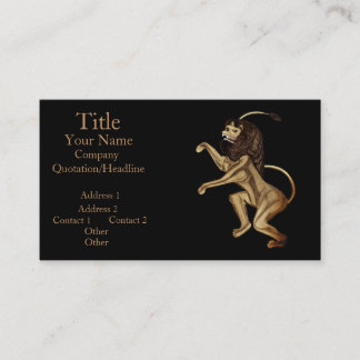 Carte De Visite Le Lion Rampant