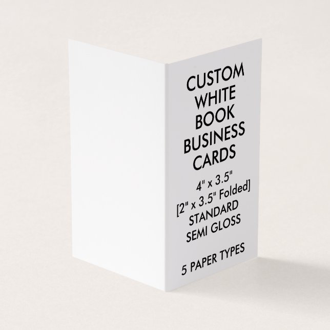 Carte De Visite Le livre BRILLANT fait sur commande a plié des (Extérieur)