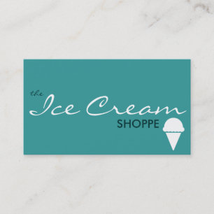 Carte De Visite le magasin ICE CREAM (couleur personnalisable)