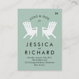 Carte De Visite Le mâle et la daine de chaise de Muskoka