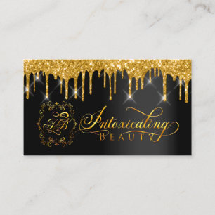 Carte De Visite Le maquilleur Eyelash Gold Drives Custom Logo 