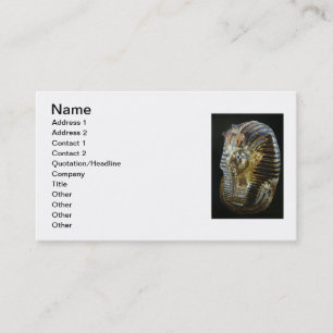 Carte De Visite Le masque d'or de Tutankhamun