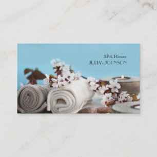 Carte De Visite Le massage de Chambre de spa détendent le salon d