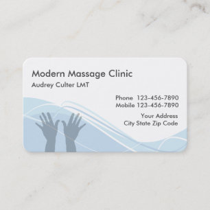 Carte De Visite Le massage entretient Businesscards moderne