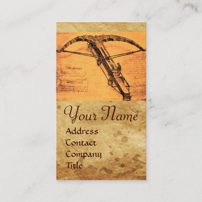 CARTE DE VISITE LE MONOGRAMME GÉANT DU CROSSBOW (Devant)