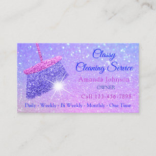 Carte De Visite Le nettoyage chic entretient les parties