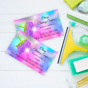 Carte De Visite Le nettoyage chic entretient les parties