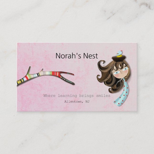 Carte De Visite Le Nid de Norah (Devant)