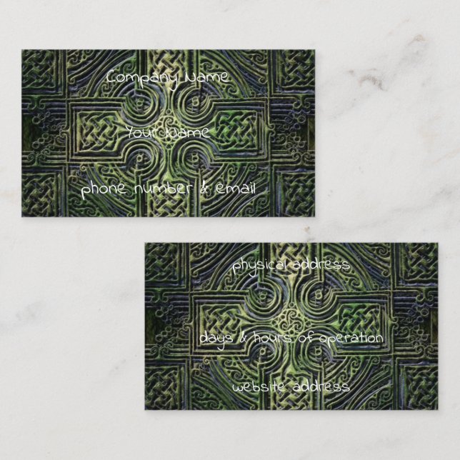 Carte De Visite Le nouage celtique Saint-Patrick's Day (Devant / Derrière)
