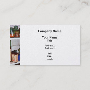 Carte De Visite Le Pantry, fini en platine