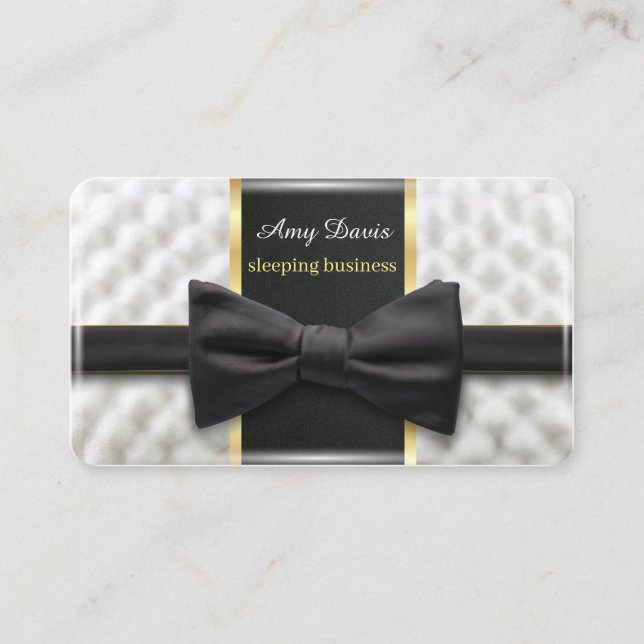 Carte De Visite Le papillon noir de l'industrie du sommeil (Devant)