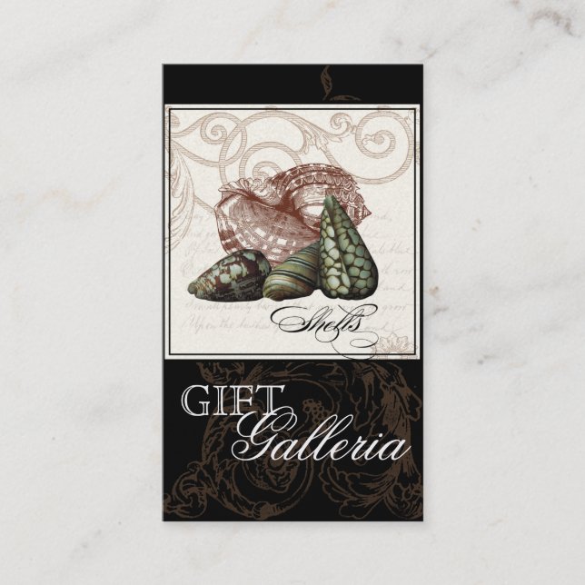 Carte De Visite Le paradis écosse la crème noire - affaires de (Devant)