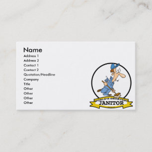 CARTE DE VISITE LE PLUS GRAND DESSIN JANITOR