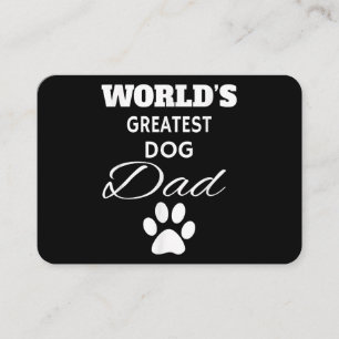 Carte De Visite Le plus grand papa de chien du monde T-shirt, Aime