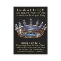 Le Premier et Dernier ROI Seigneur d'Israël KJV Ca