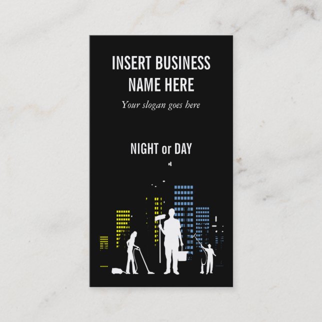 Carte De Visite Le professionnel de service de nettoyage (Devant)