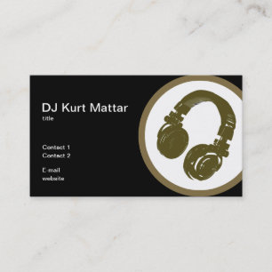 Carte De Visite Le professionnel du DJ