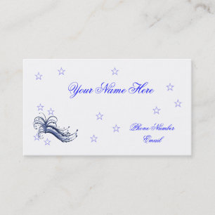 Carte De Visite Le profil d'étoile carde le modèle