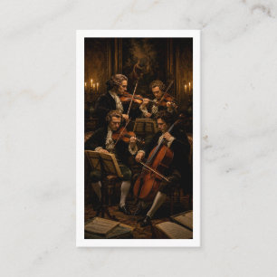 Carte De Visite Le Quatuor à Cordes Classique - Peinture à l'Huile