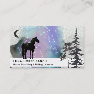 Carte De Visite Le ranch cosmique de cheval de lune de *~* tient