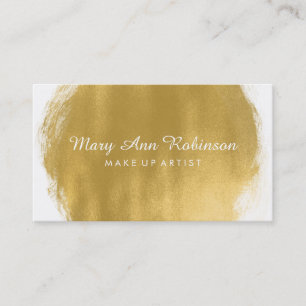 Carte De Visite Le regard simple de peinture d'or composent