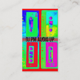 Carte De Visite Le rétro renvoi DJ d'enregistreur à cassettes