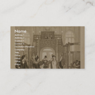 Carte De Visite Le rétro théâtre d'électricien