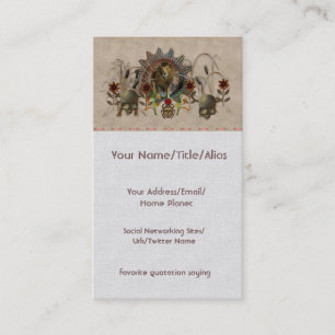 Carte De Visite Le Roi des bêtes