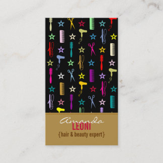 Carte De Visite Le salon multicolore de tonalités chics usine la