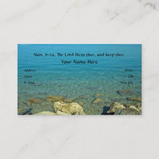 Carte De Visite Le seigneur Bless Thee, vers de bible