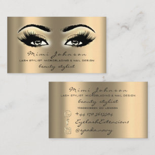 Carte De Visite Le sourcil de maquilleur fouette l'Esthetician de