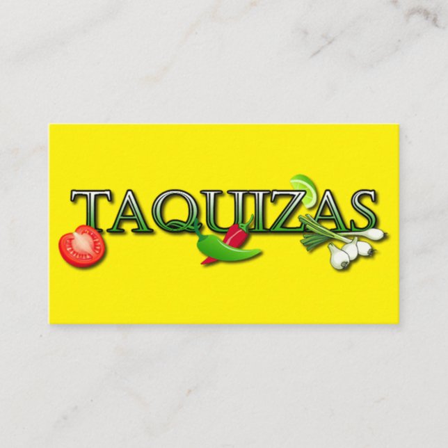 Carte De Visite Le stand de taco de Taquizas (Devant)