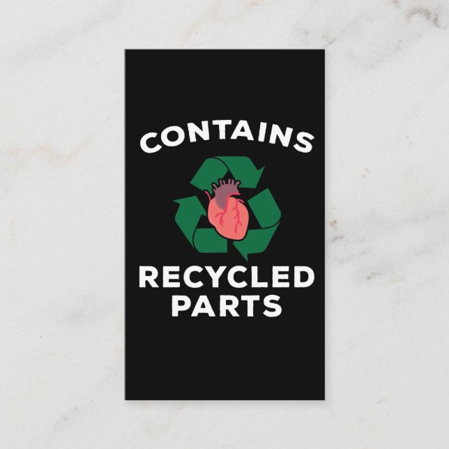 Carte De Visite Le survivant de la chirurgie cardiaque contourne l (Devant)