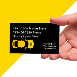 Carte De Visite Le taxi moderne de la ville