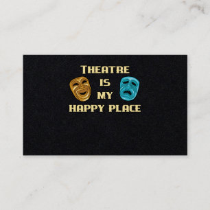 Carte De Visite Le théâtre est mon joyeux rôle d'actrice