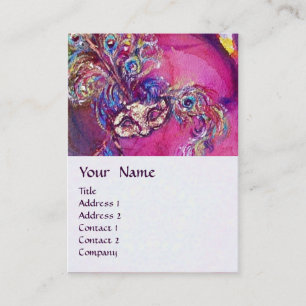 Carte De Visite Le TROISIÈME MASQUE/costumier, artiste de théâtre