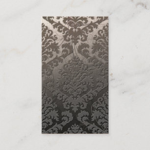 Carte De Visite Le velours de coupe de damassé, frime tourbillonn