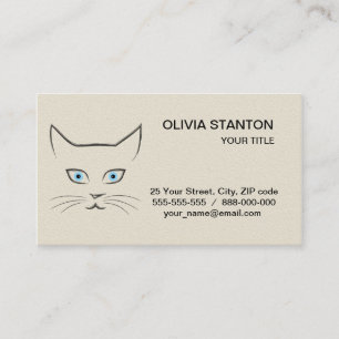 Carte De Visite Le visage de Chat