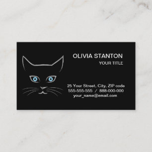 Carte De Visite Le visage de Chat